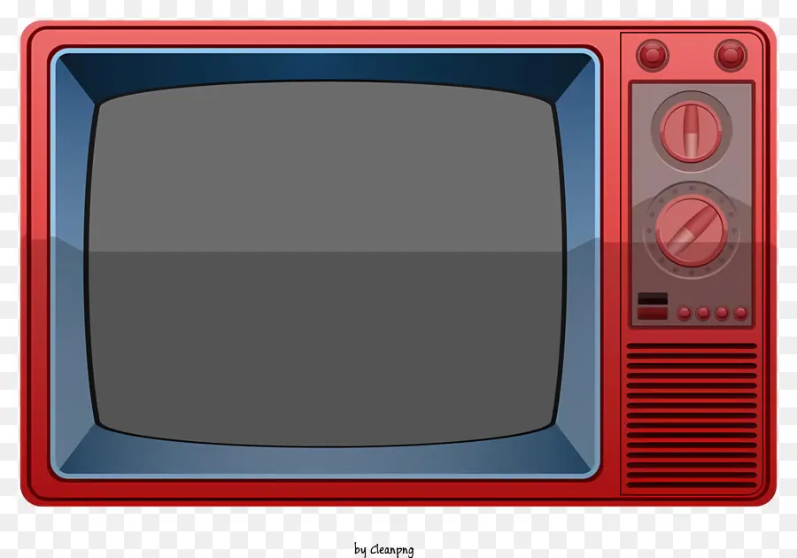 Televisión Roja，Televisión Retro PNG