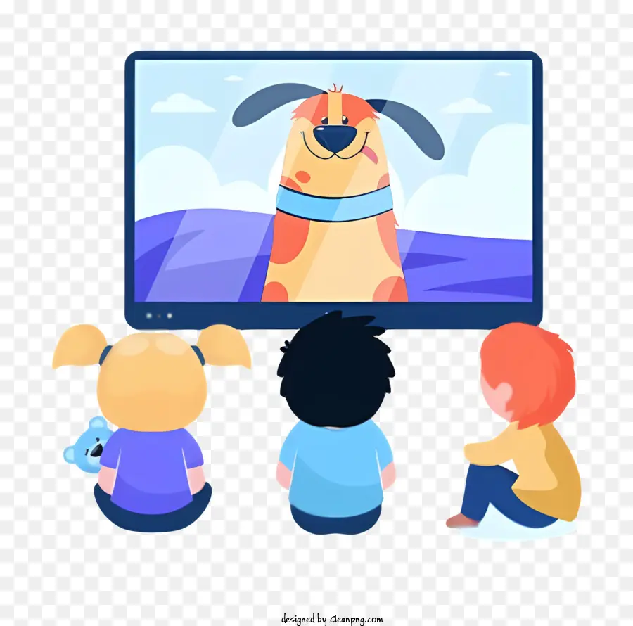 Niños，Niños Viendo Televisión PNG