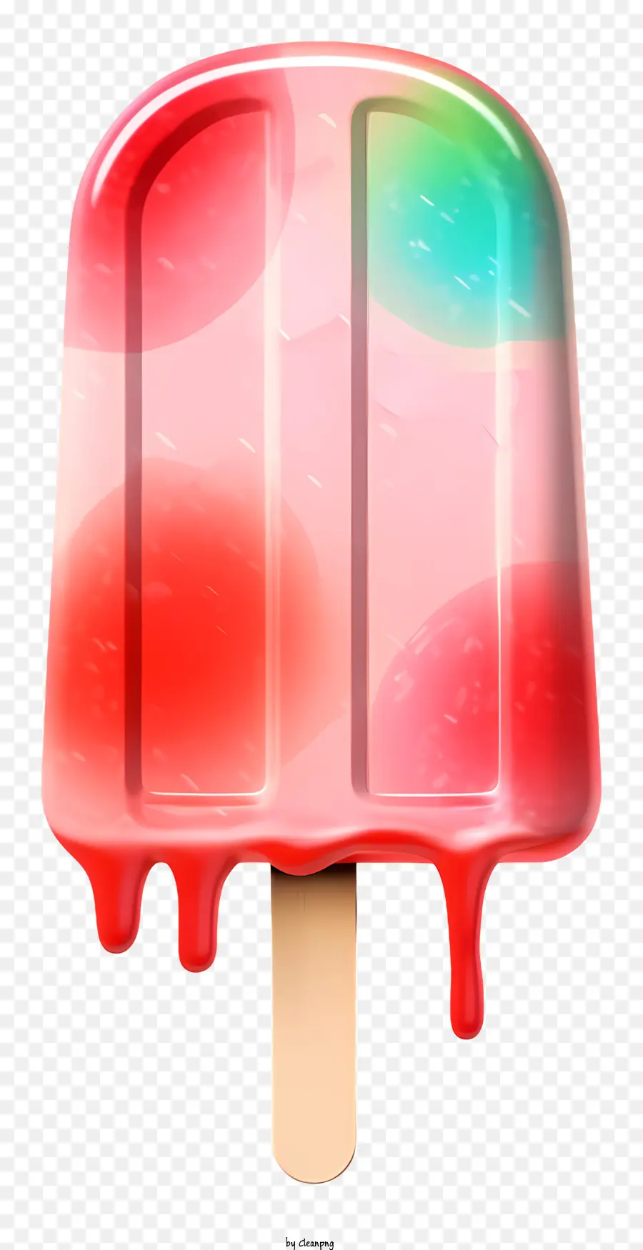 Cono De Helado，Helado Rojo Y Azul PNG