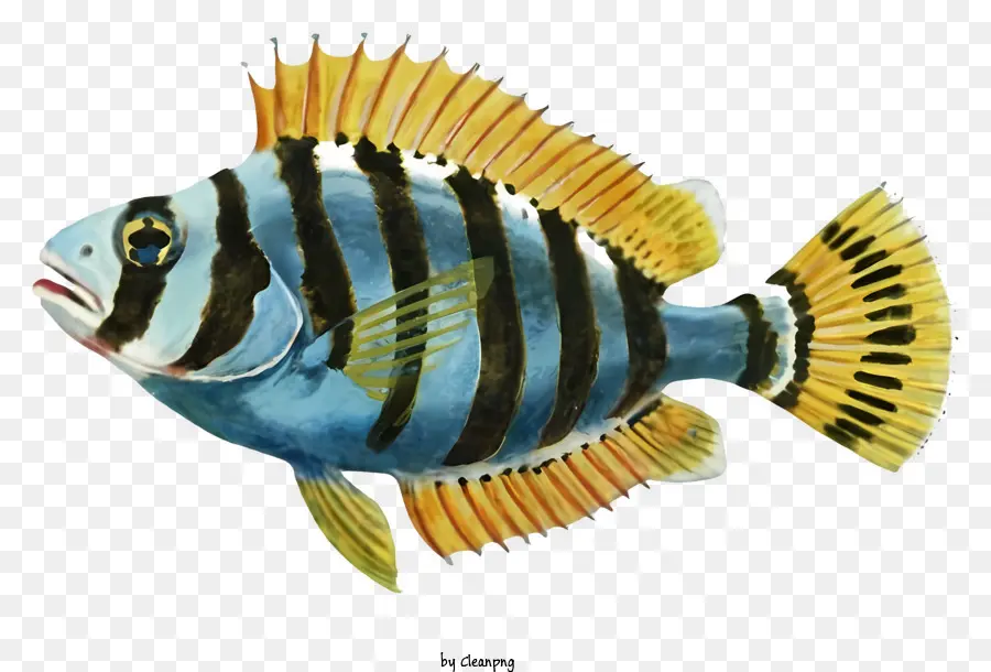 Pez，Pescado Rayado PNG