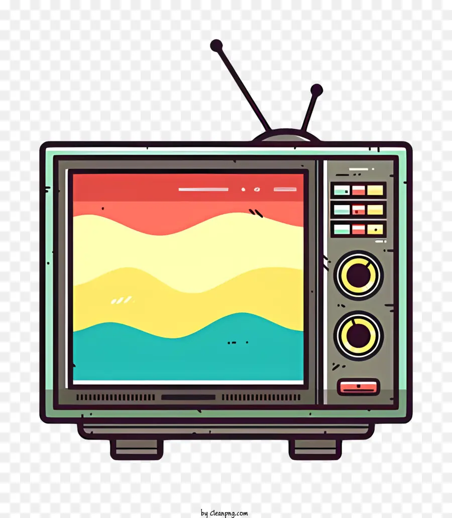 Televisor Viejo，Televisión Retro PNG