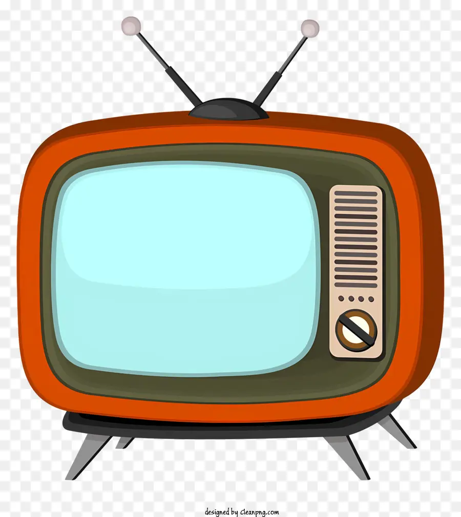 Vintage De Televisión，Orange Marco PNG