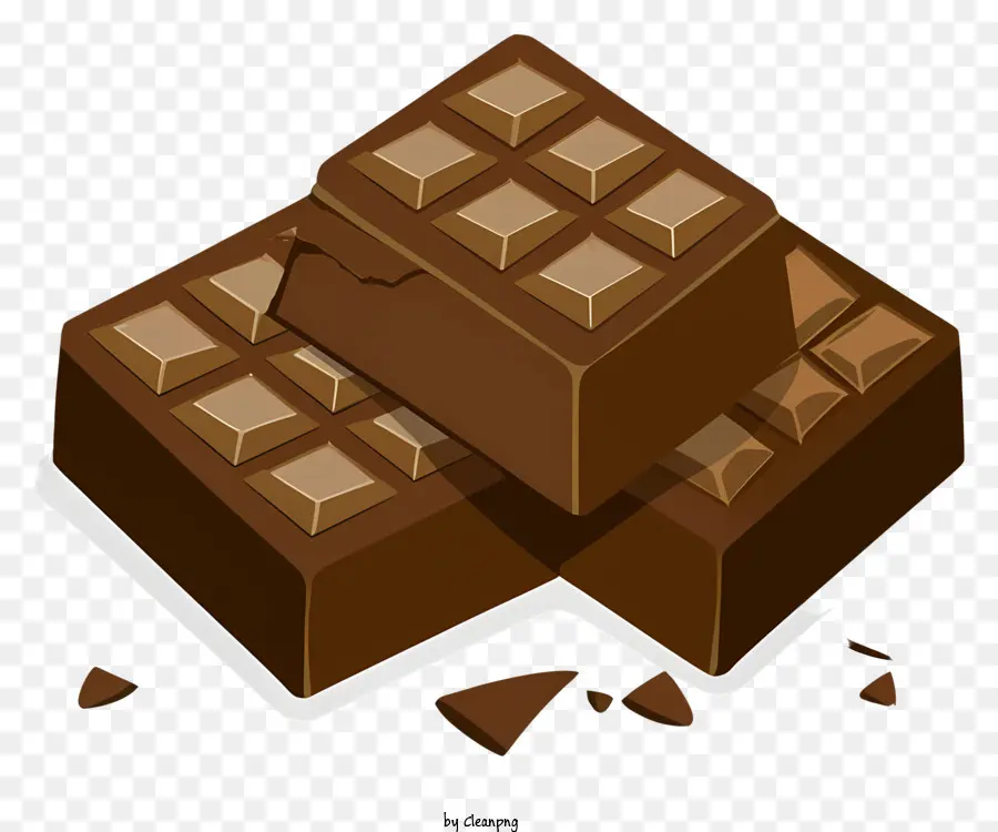 Barra De Chocolate，Chocolate Roto PNG