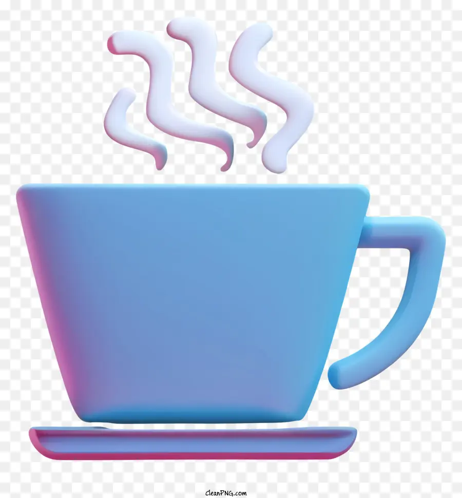 Taza De Café Azul，Vapor De La Taza De Café PNG