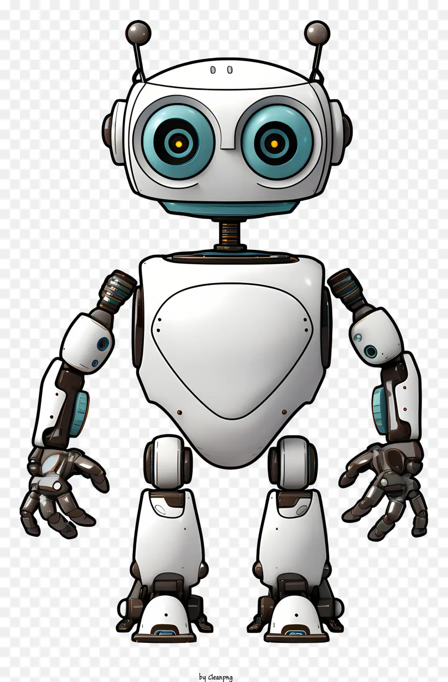 Robot，Blanco Y Negro PNG