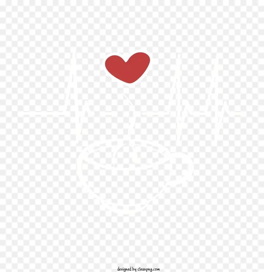 Taza De Café Y Corazón，Cafeína PNG