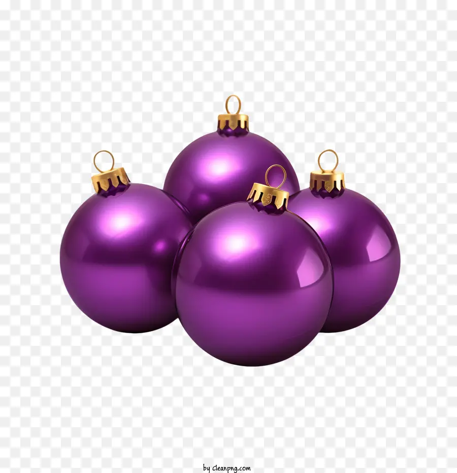 Bola De Navidad，Adornos Navideños Morados PNG