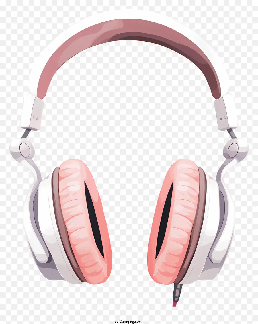 Blanco Auriculares，Tazas De Rosa PNG