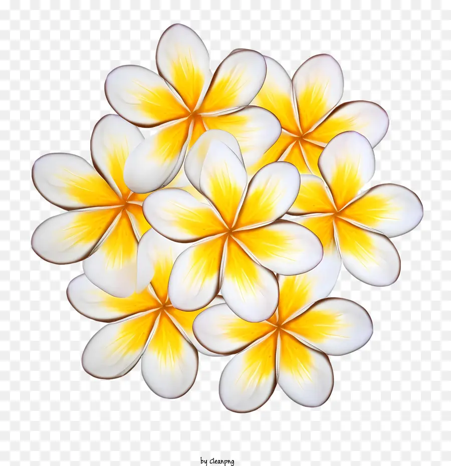 Flor De Plumeria，Amarillo PNG