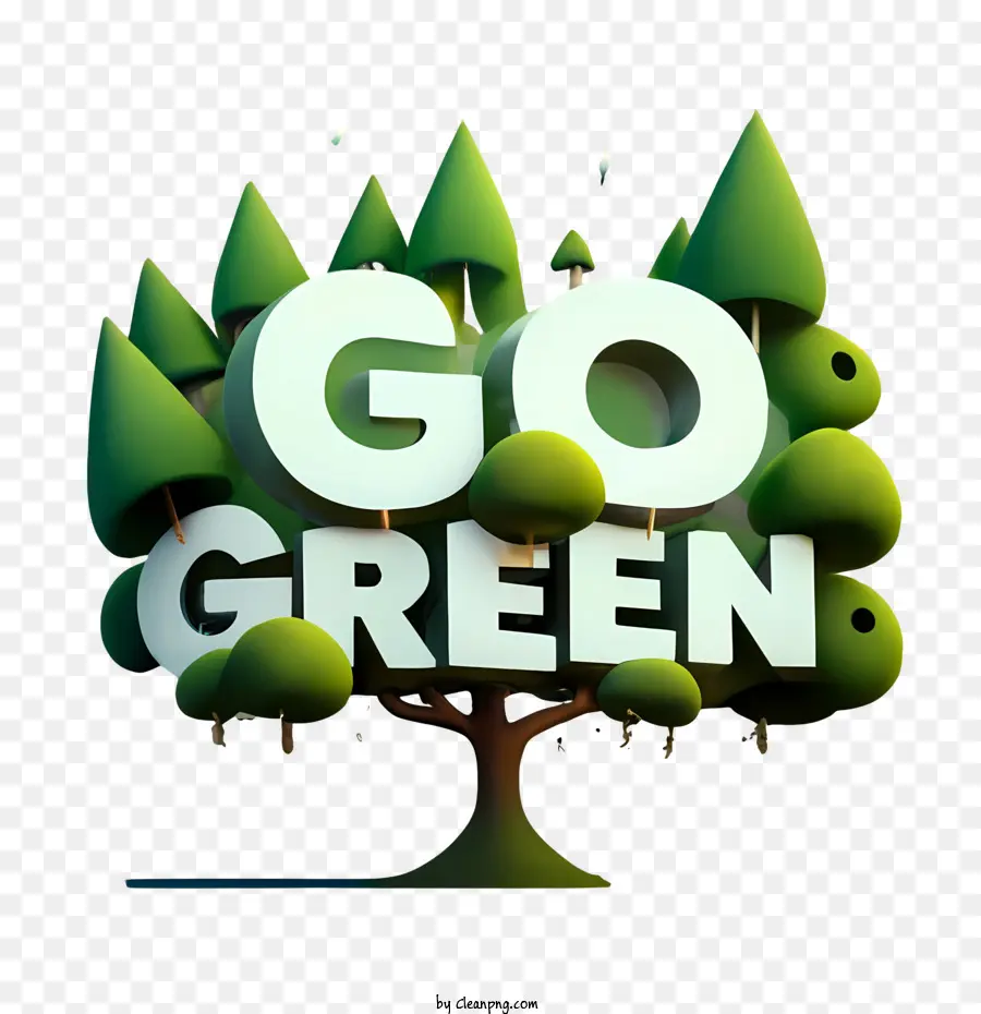 Go Green，Verde PNG