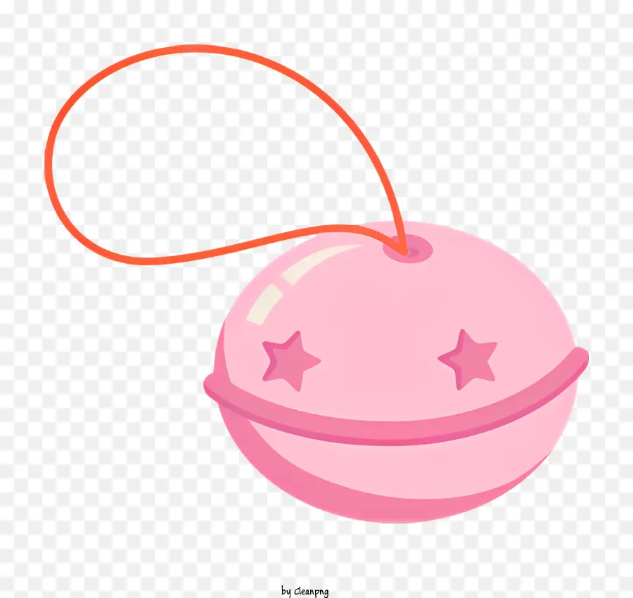 Bola De Plástico Rosa，Rojo De La Cuerda PNG