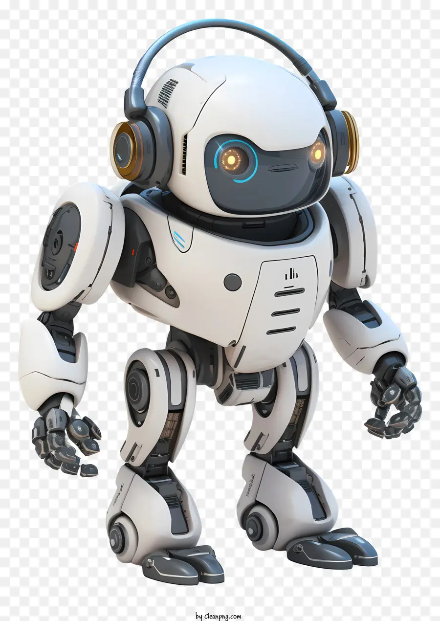 Robot Con Auriculares，Robot De Baile PNG