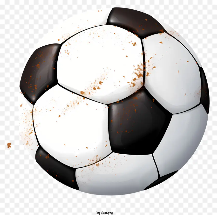 Balón De Fútbol，En Blanco Y Negro PNG