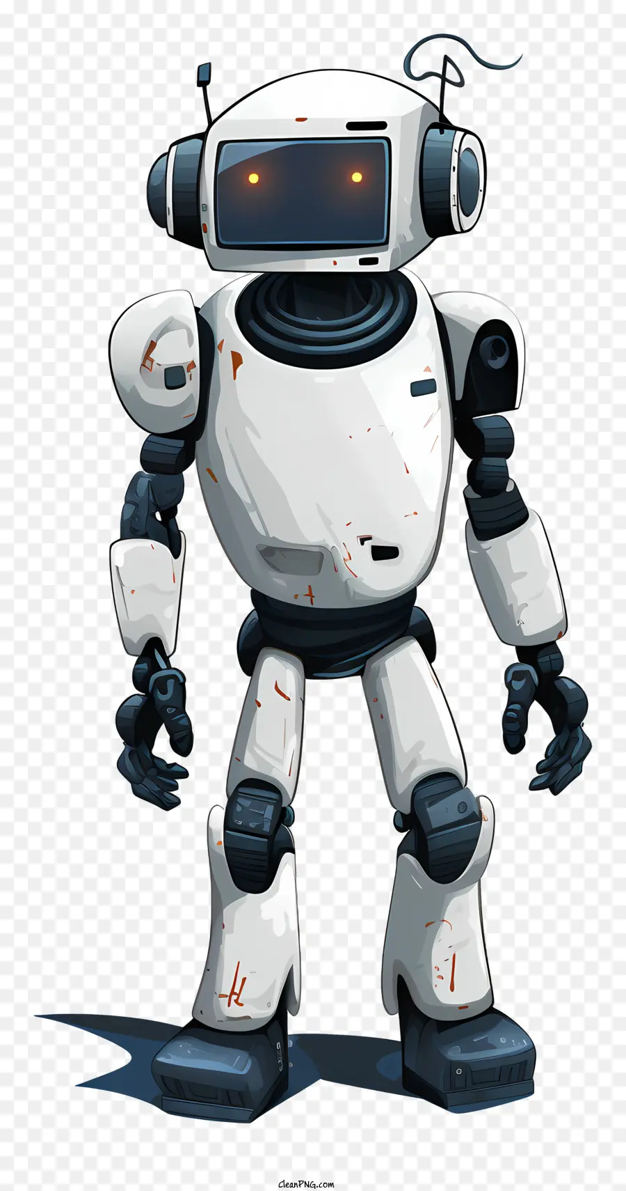 Robot，Black Background PNG