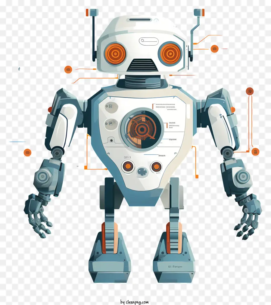 Robot Pequeño，Cuerpo Redondo PNG