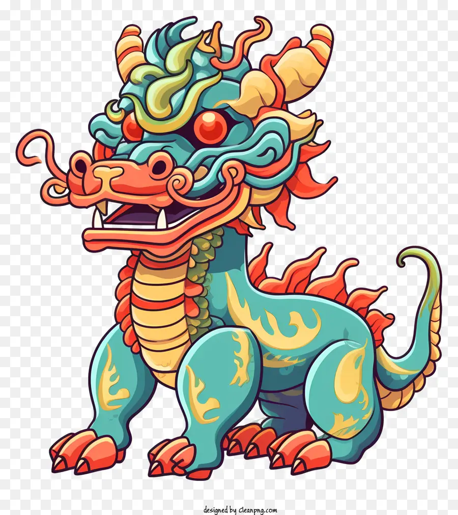 De Dibujos Animados Dragon，La Mitología China PNG