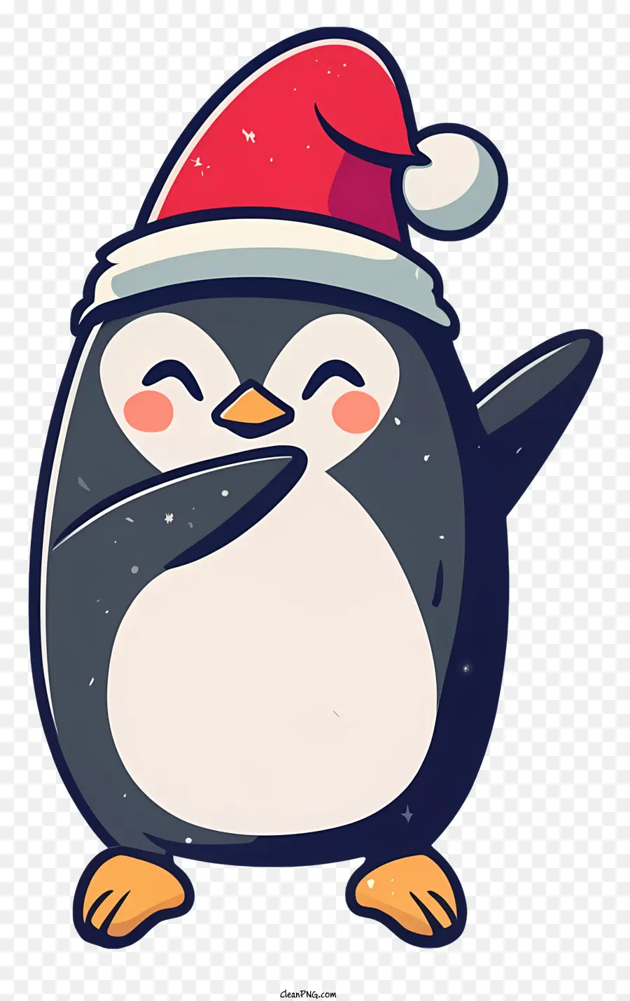 Pingüino，Sombrero De Santa PNG