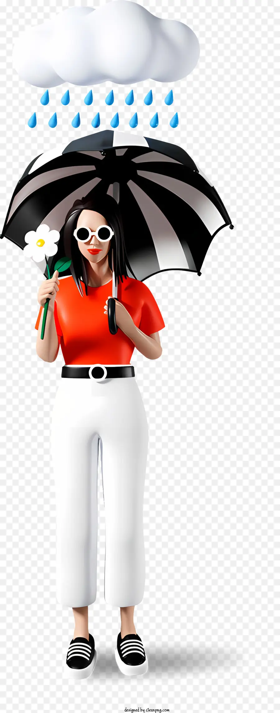 Lloviendo，Mujer PNG