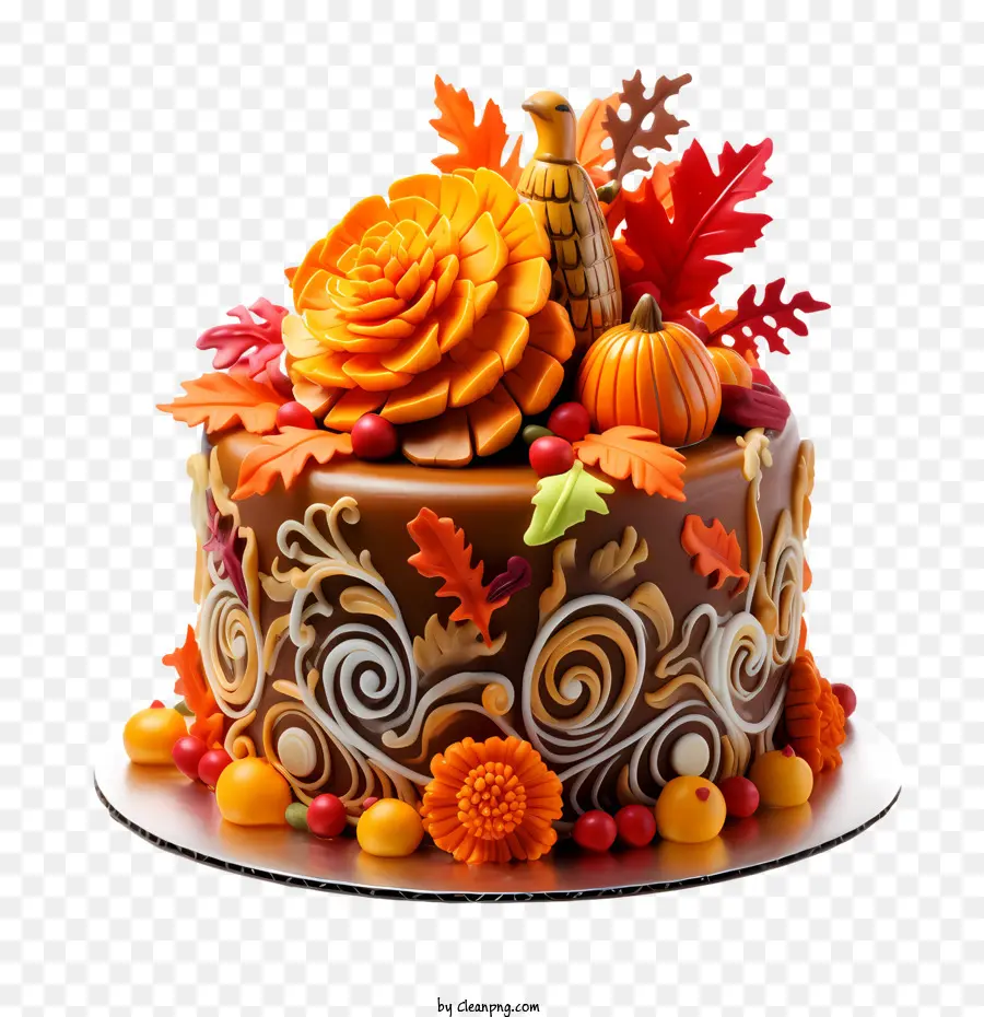 Pastel De Acción De Gracias，Pastel De Halloween PNG