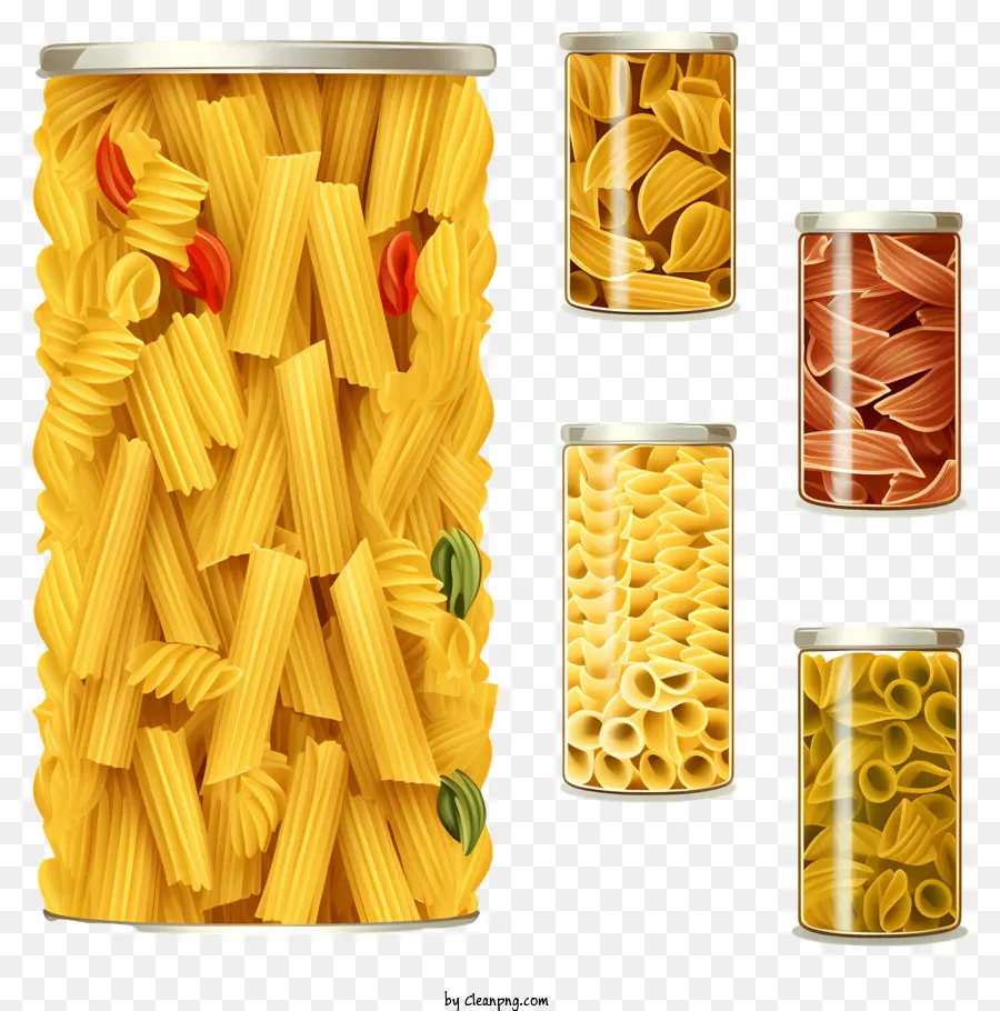 Como Espaguetis，Tarros De Pasta PNG