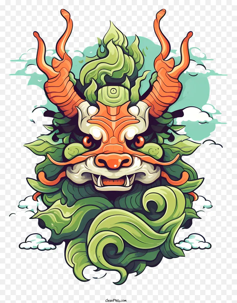 Dragón，Estilo Asiático PNG