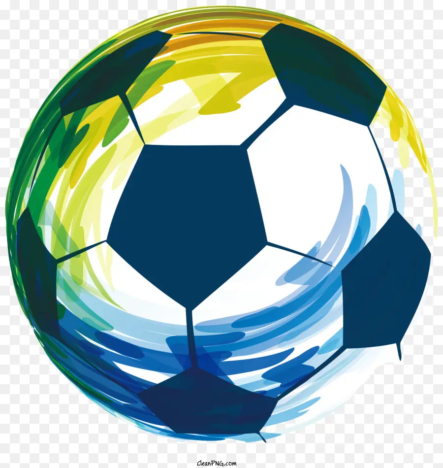 Balón De Fútbol，Verde Patrón PNG