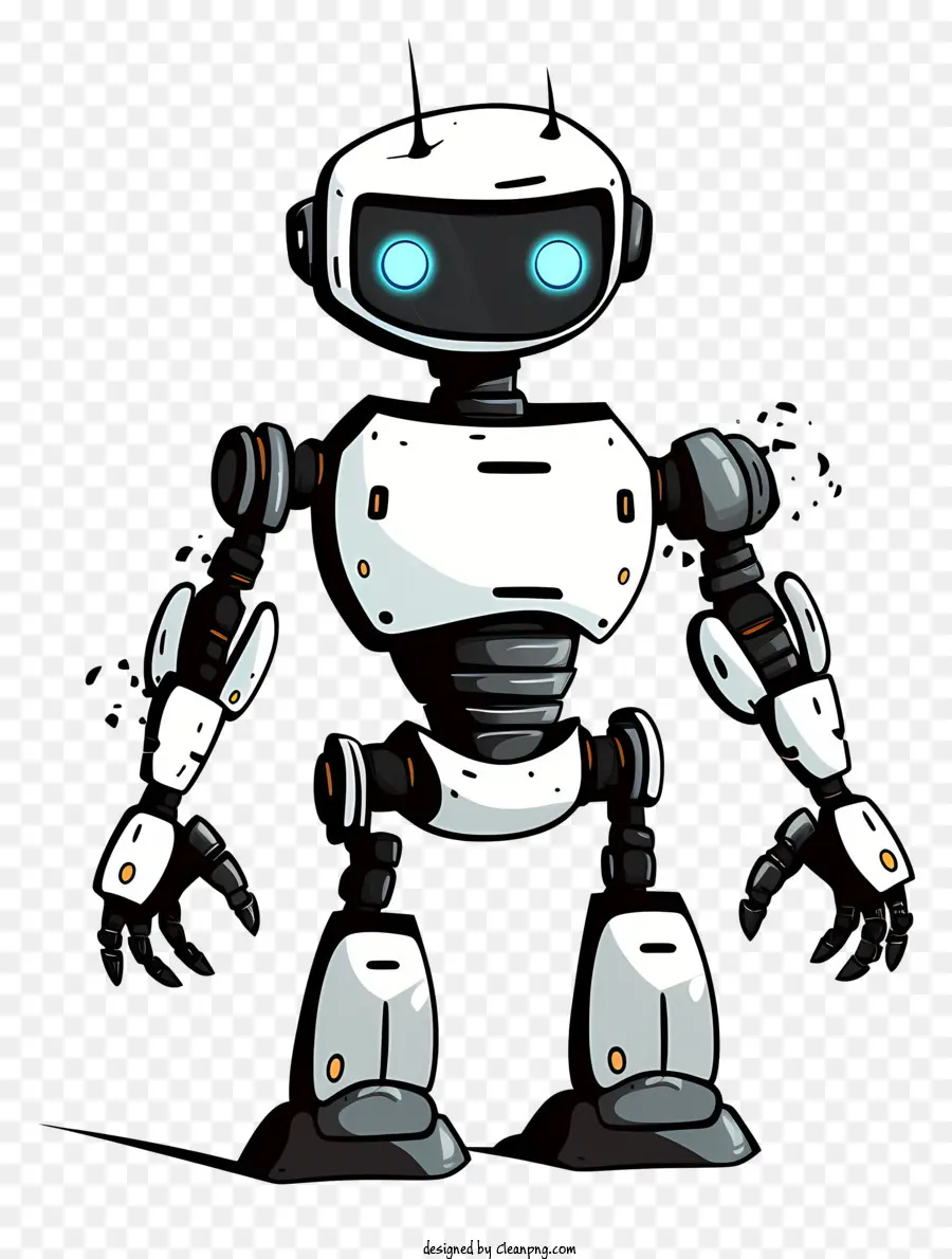 Pose Del Robot，Robot De Plástico Blanco PNG