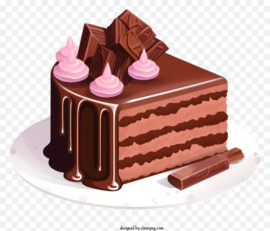 Pastel De Chocolate，Glaseado De Chocolate PNG