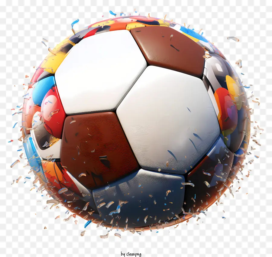 Balón De Fútbol，Bolas De Fútbol Coloridas PNG