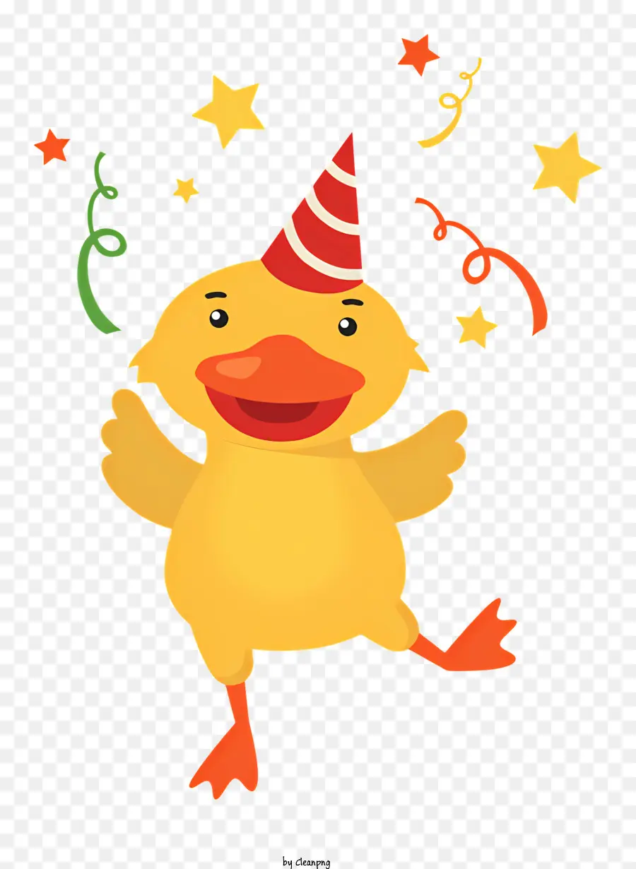 Sombrero De Cumpleaños De Pato，Dibujos Animados De Pato PNG