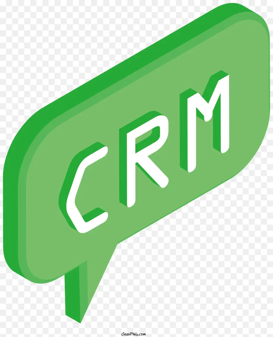 Crm，Burbuja Del Habla Verde PNG