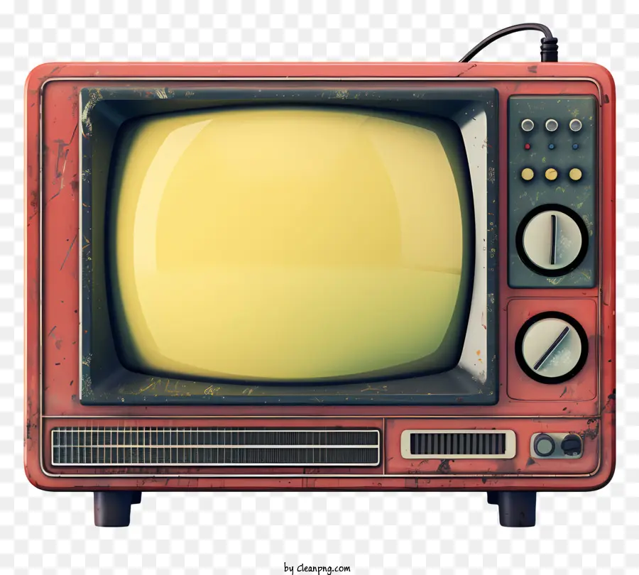 Vintage De Televisión，Perilla De Control De Volumen PNG
