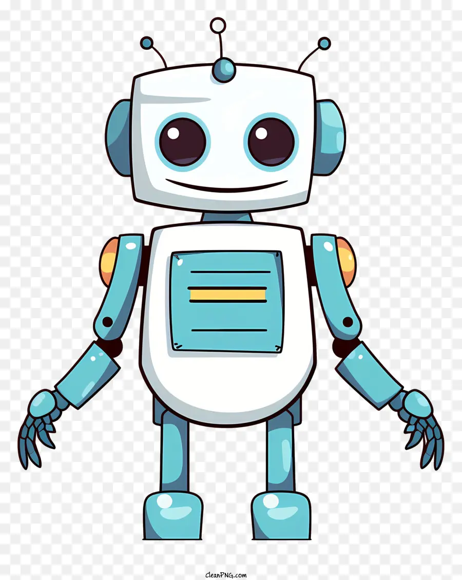 Robot Azul Pequeño，Robot Lindo PNG