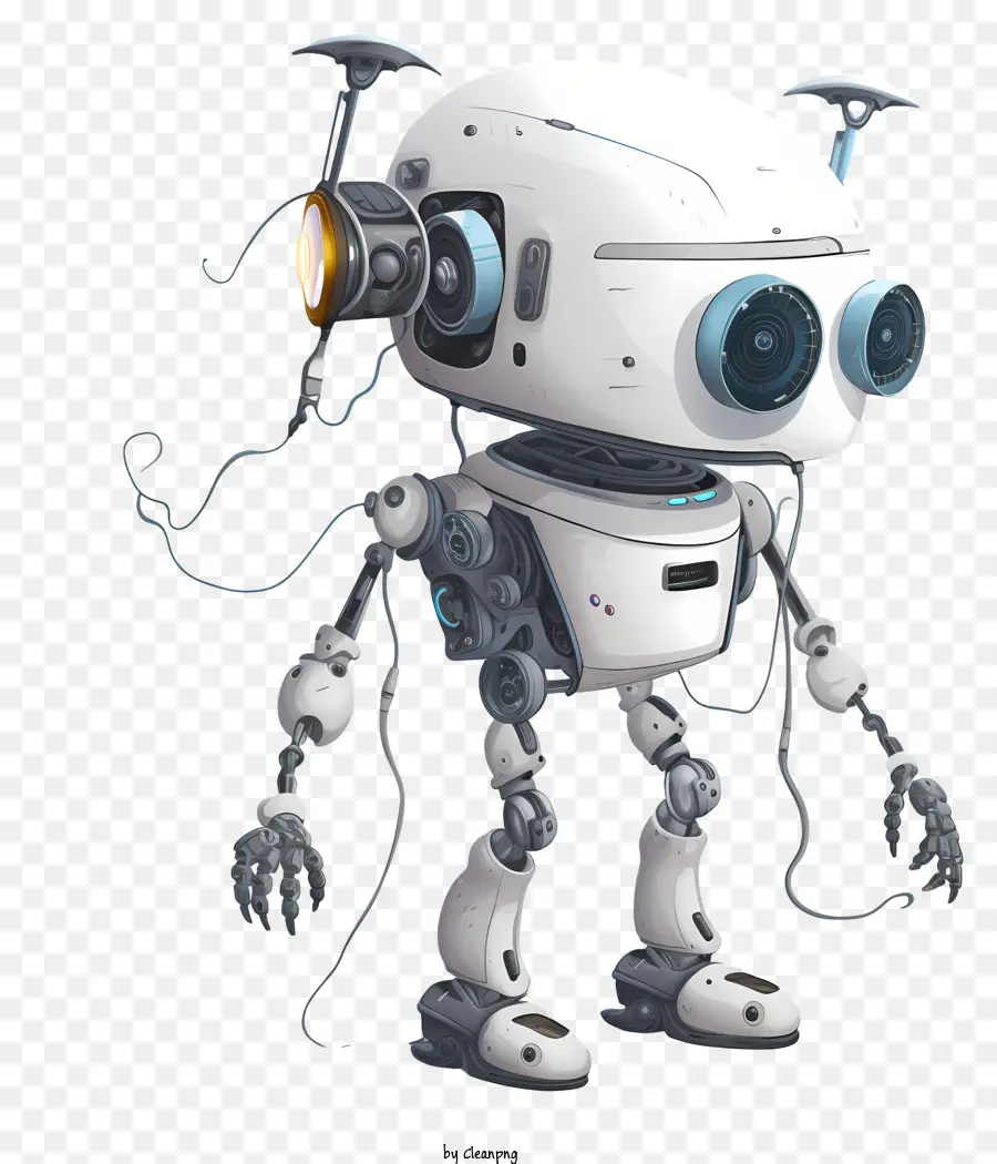 Robot Lindo，Robot Blanco PNG