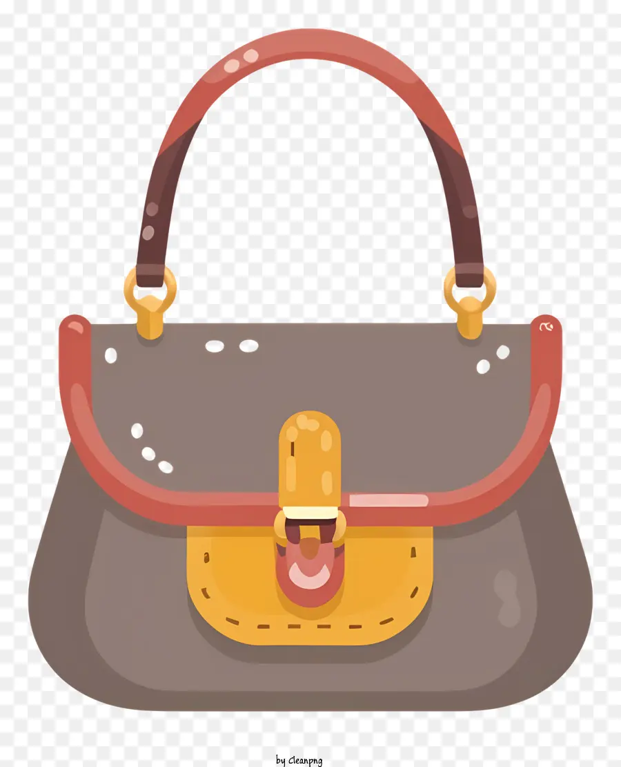 Bolso De Mano，Mango De Madera PNG