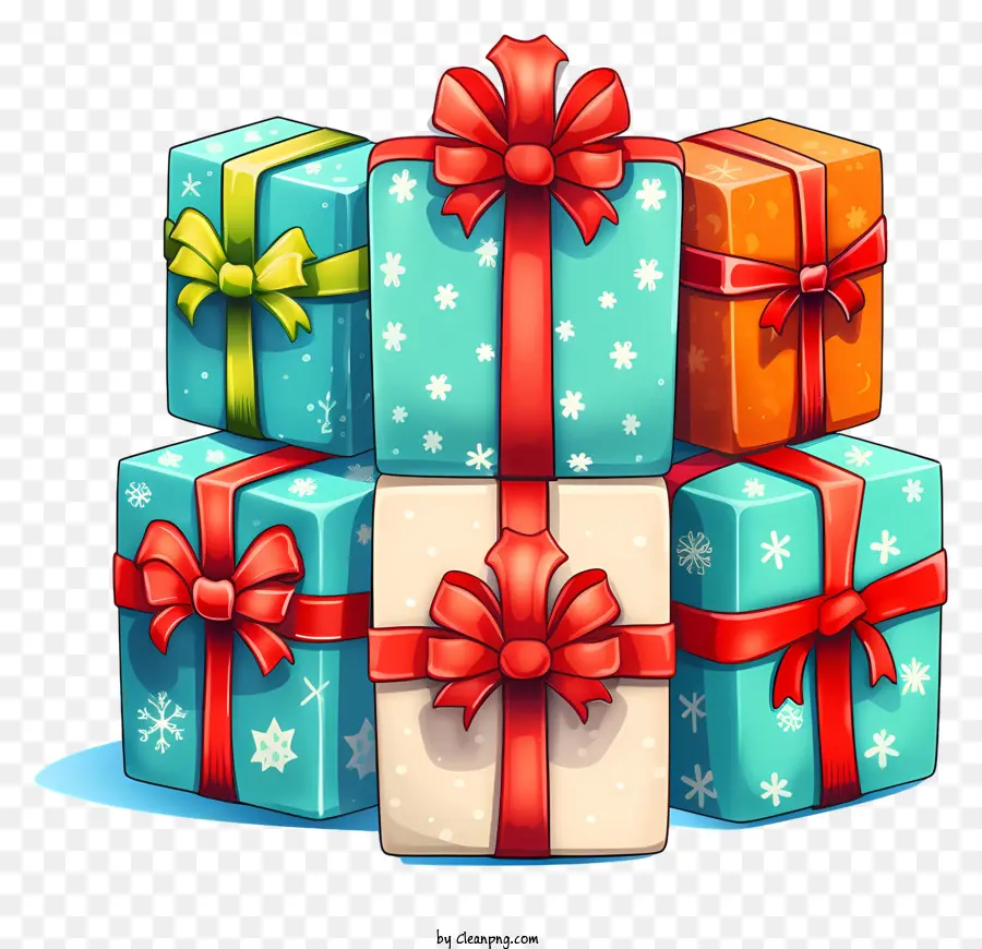 Cajas De Regalo，Regalos Coloridos PNG