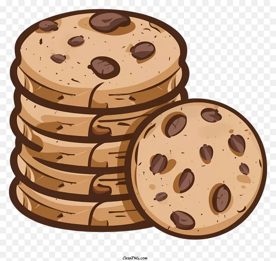 Galletas Con Chispas De Chocolate，Galletas Blandas PNG