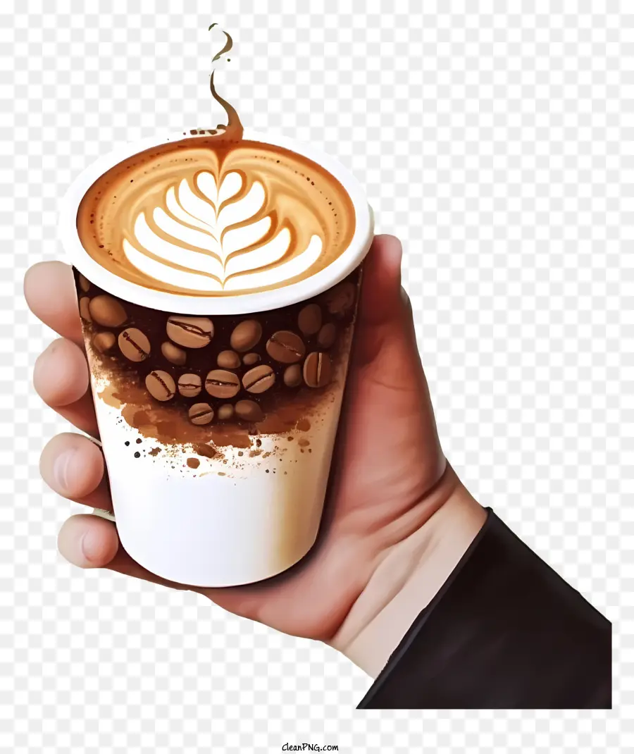 Café，Arte Latte PNG