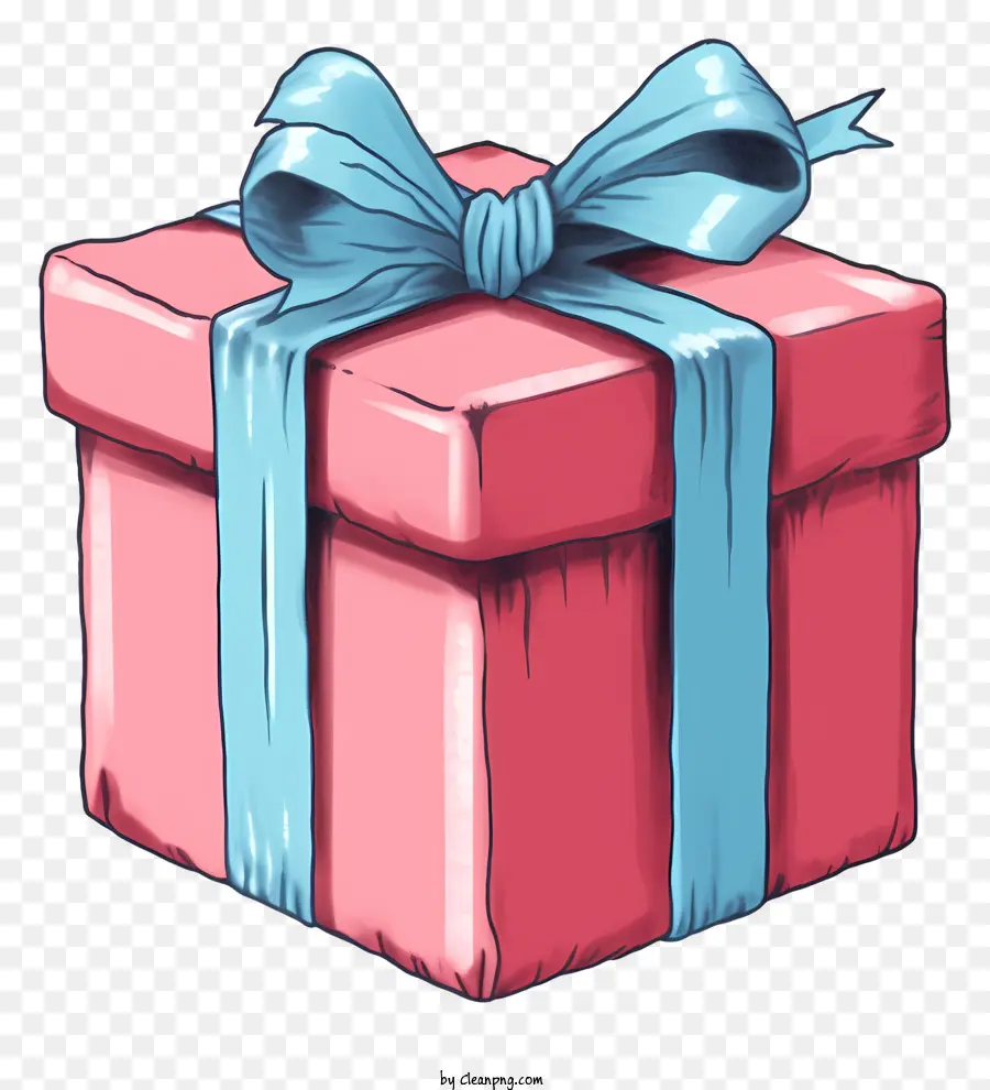 Caja De Regalo，Rosa De Cartón PNG