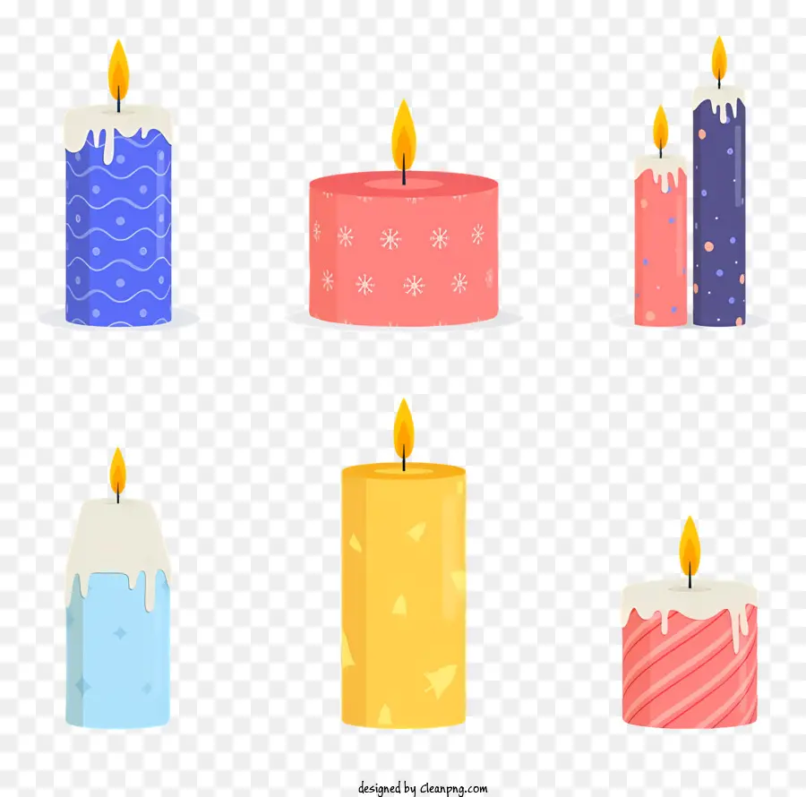 Decoración De Velas，Diseños De Velas PNG