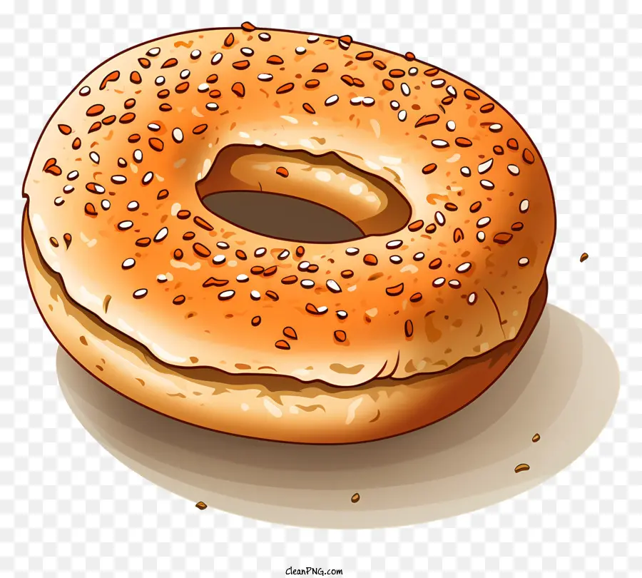 Bagel Horneado，Las Semillas De Sésamo PNG