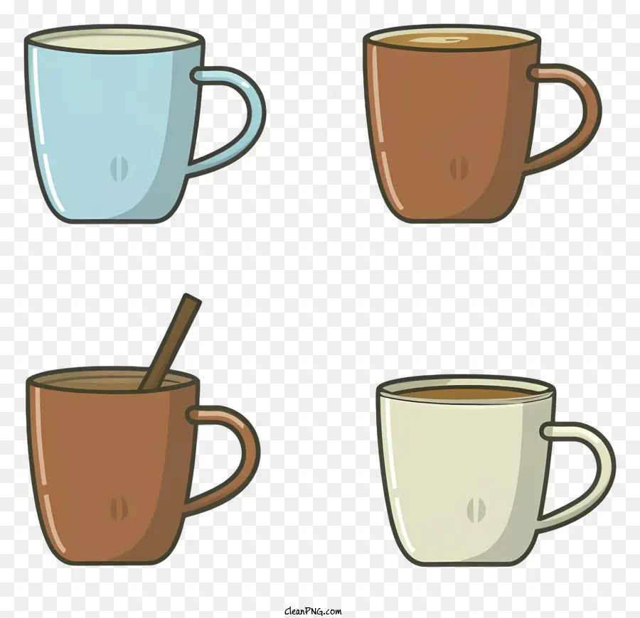 Tazas De Café，Diferentes Tipos De Café PNG