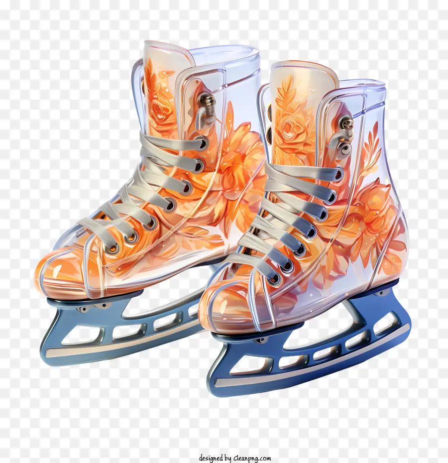 Zapatos De Patines，Patines De Hielo PNG