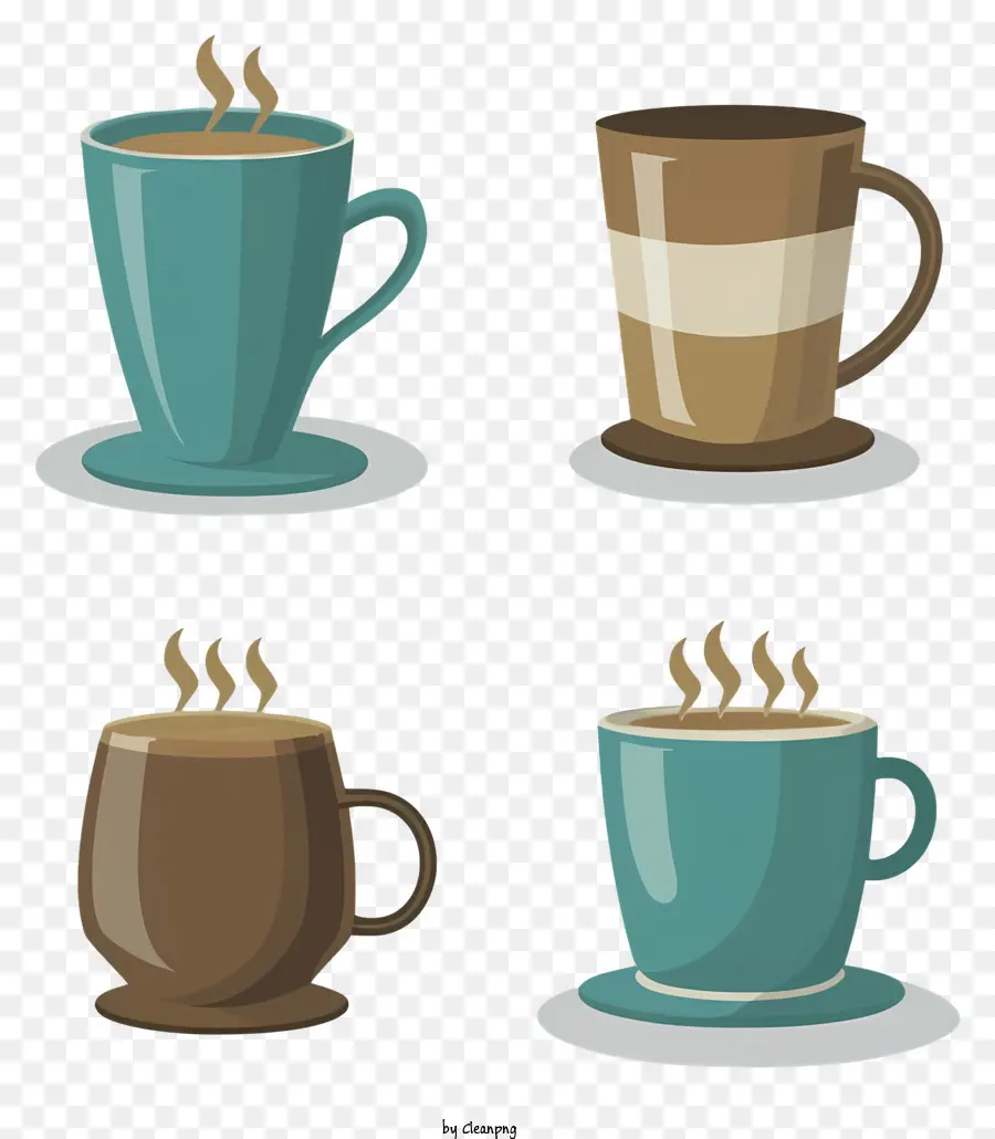 Las Tazas De Café，De Vapor PNG