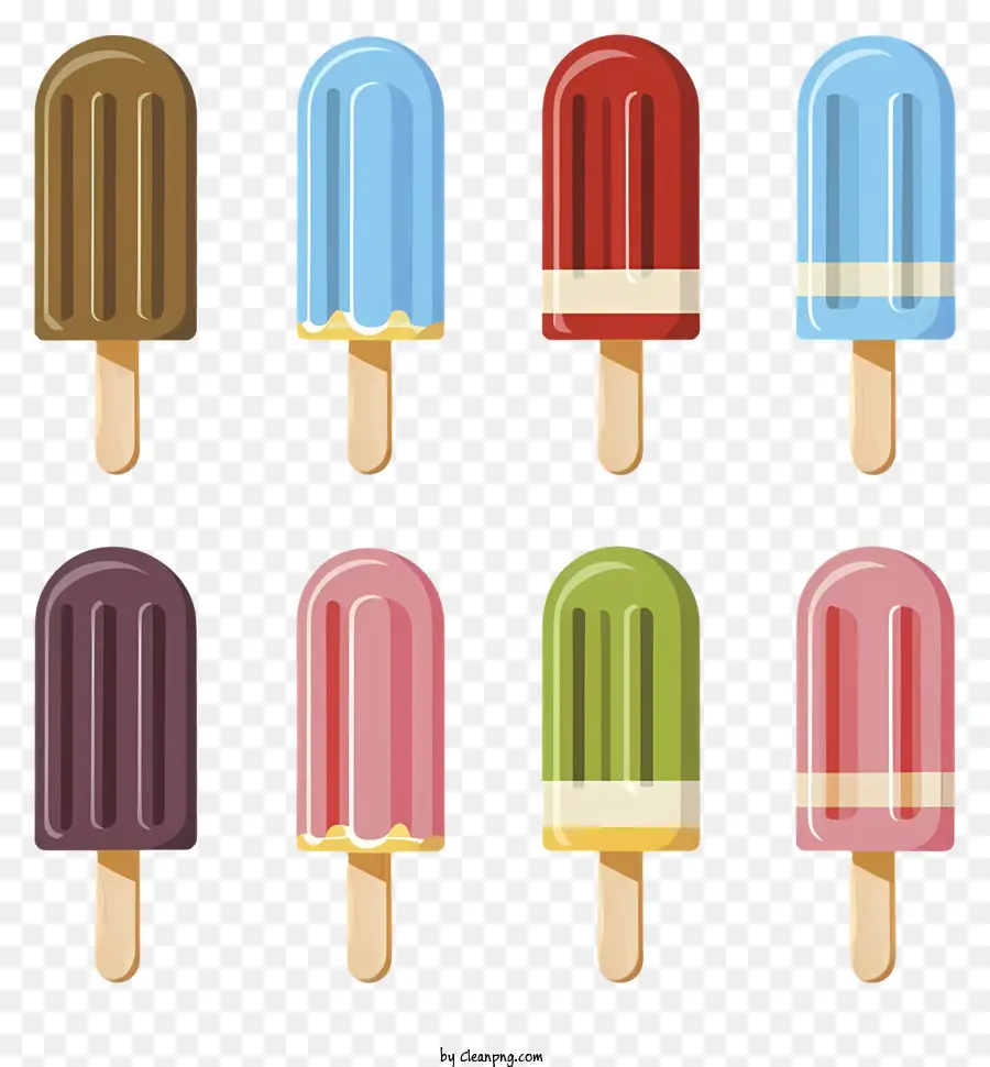 Conos De Helado，Paletas Heladas PNG