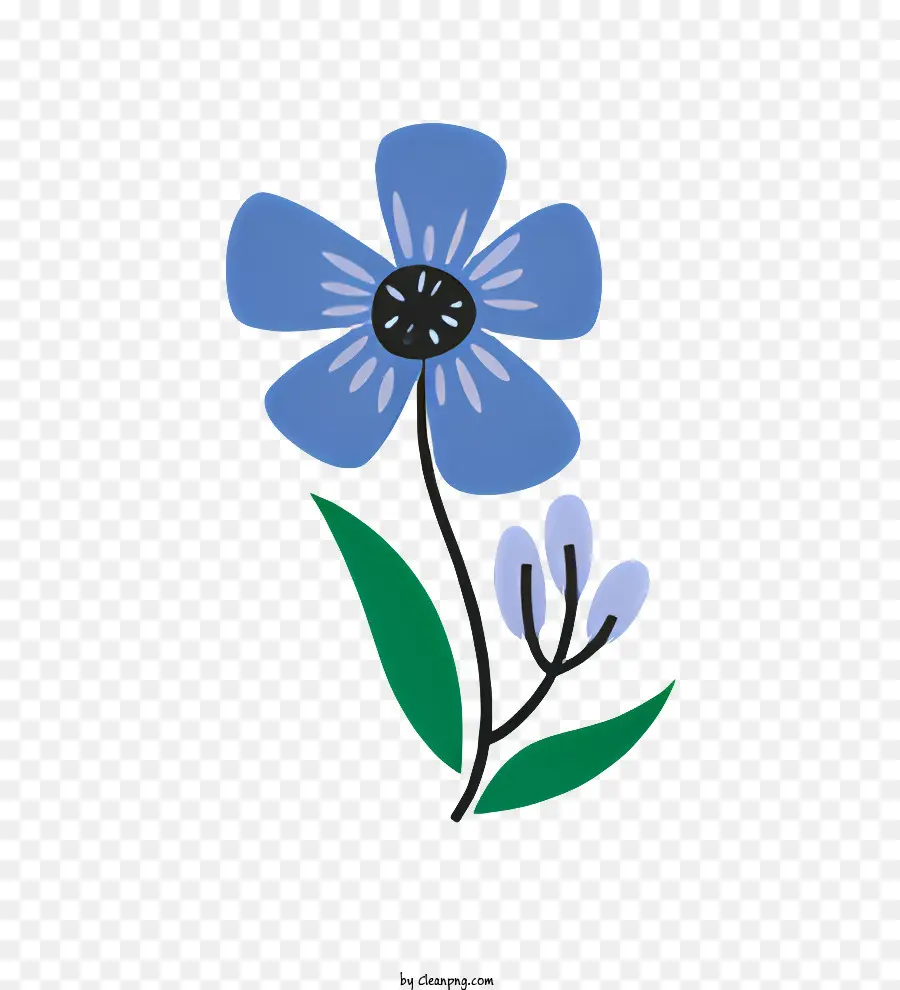 Flor Azul，Flor PNG