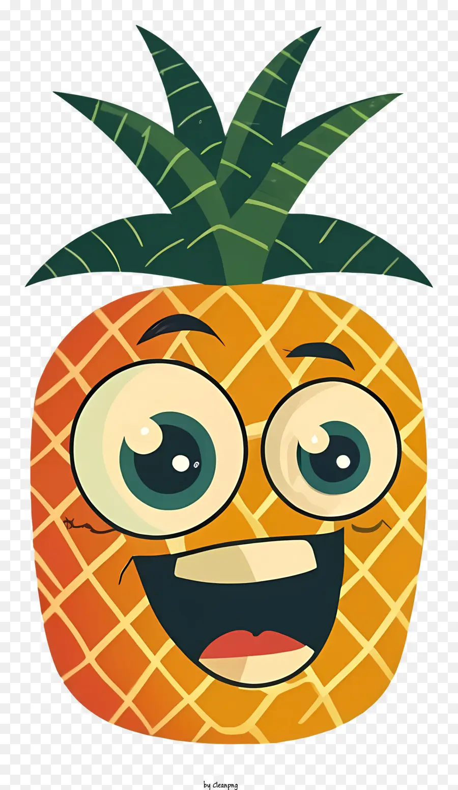 Piña Sonriente，Personaje De Piña PNG