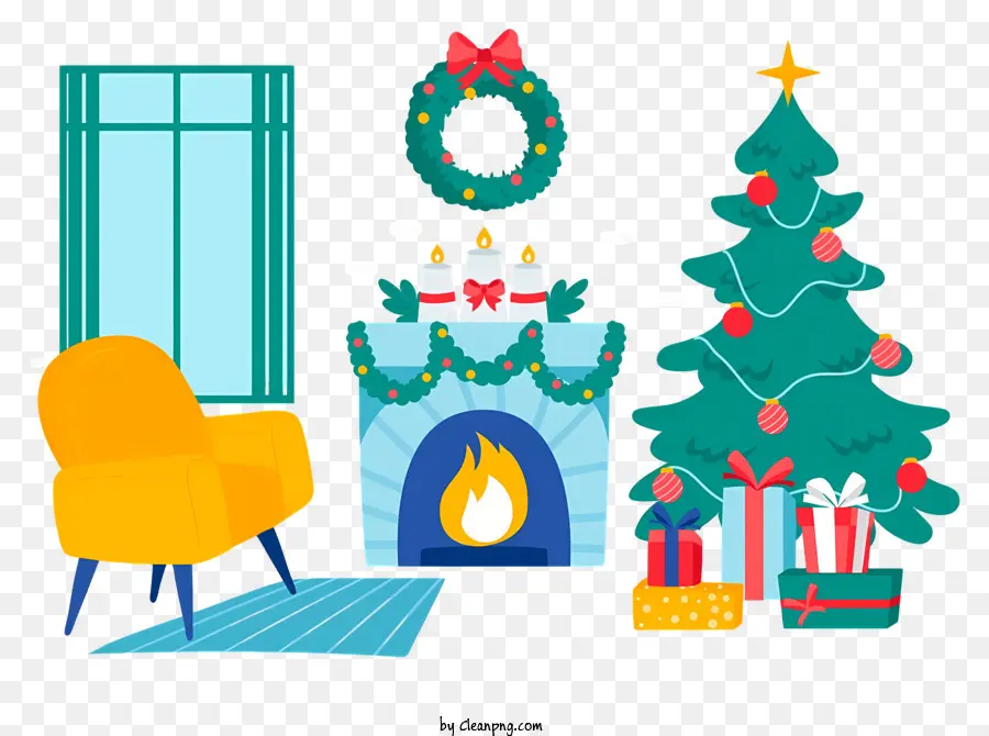 Decoraciones Navideñas，Árbol De Navidad PNG