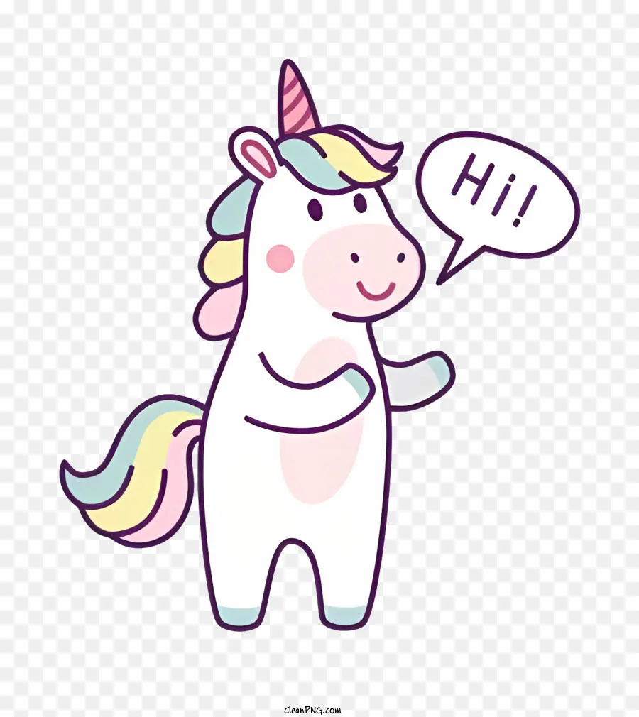 Dibujos Animados De Unicornio，Adorable Unicornio PNG