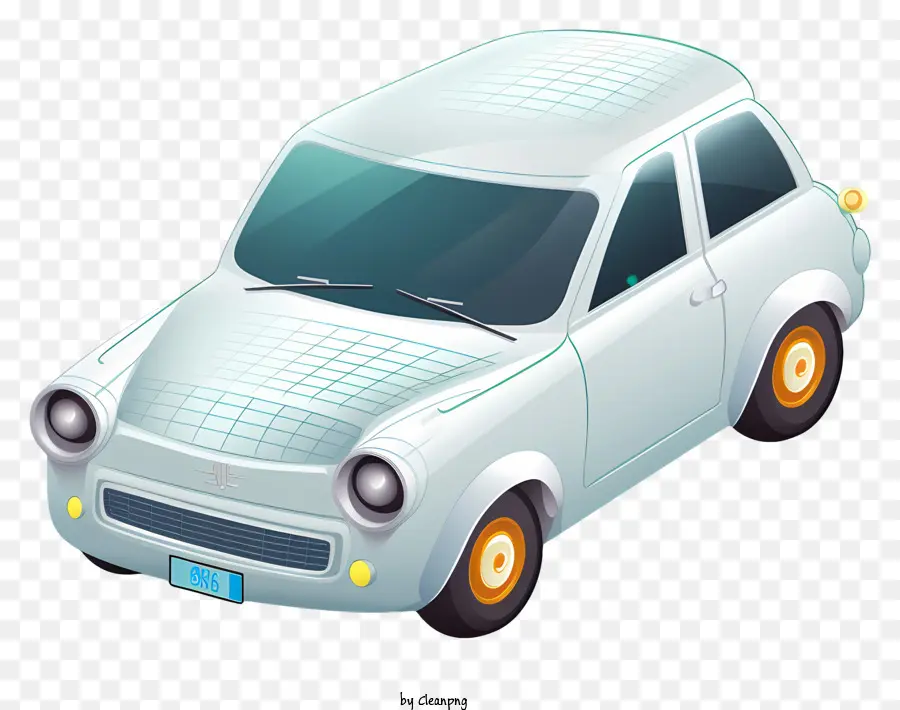 Coche Blanco，Parabrisas Delantero PNG